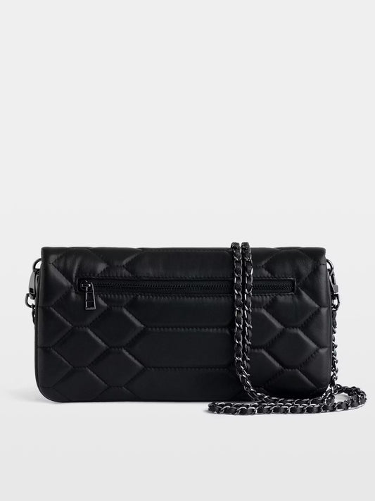 Rock Clutch Matelassé Noir